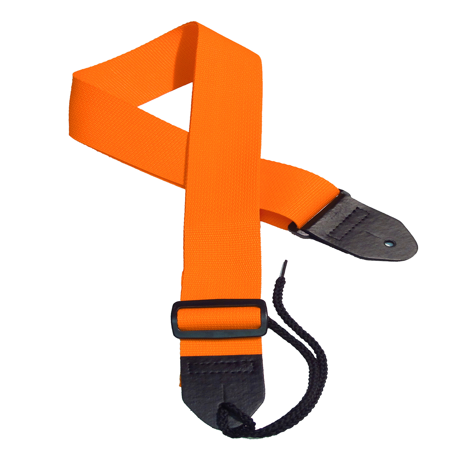 Orange poly guitar strap