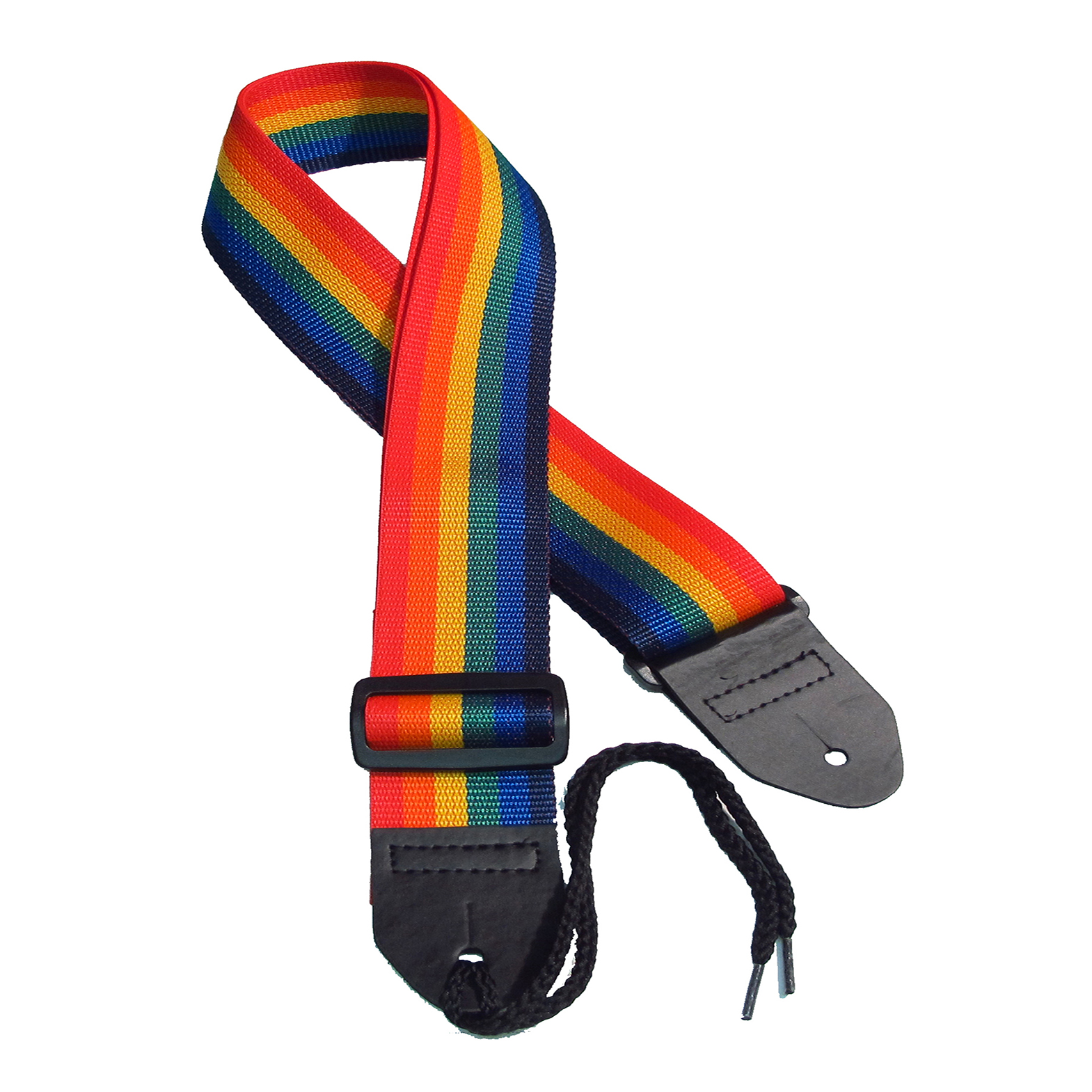 Rainbow poly guitar strap