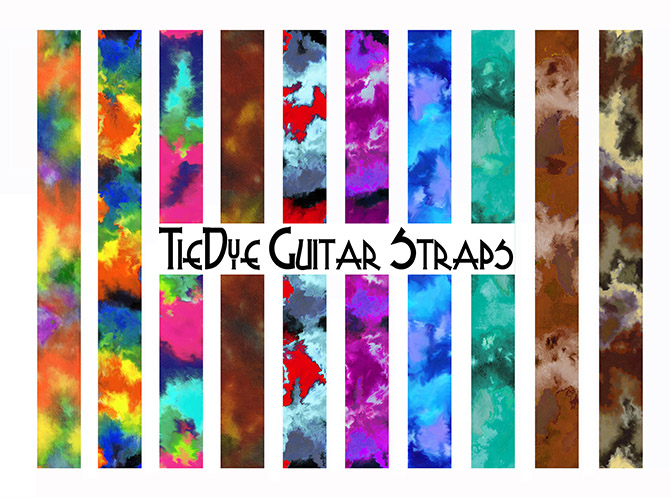 Tie-dye Guitar Strap