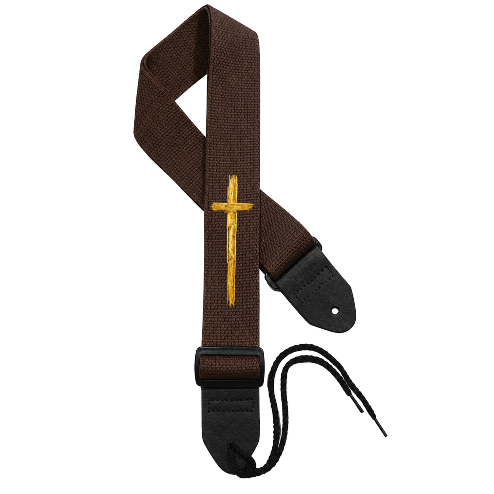 Dark Brown Strap - Blond Timber Cross