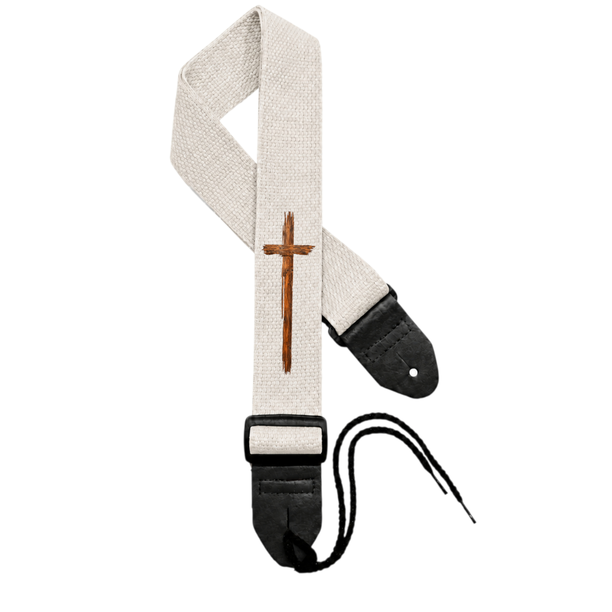 Cream Strap - Dark Timber Cross