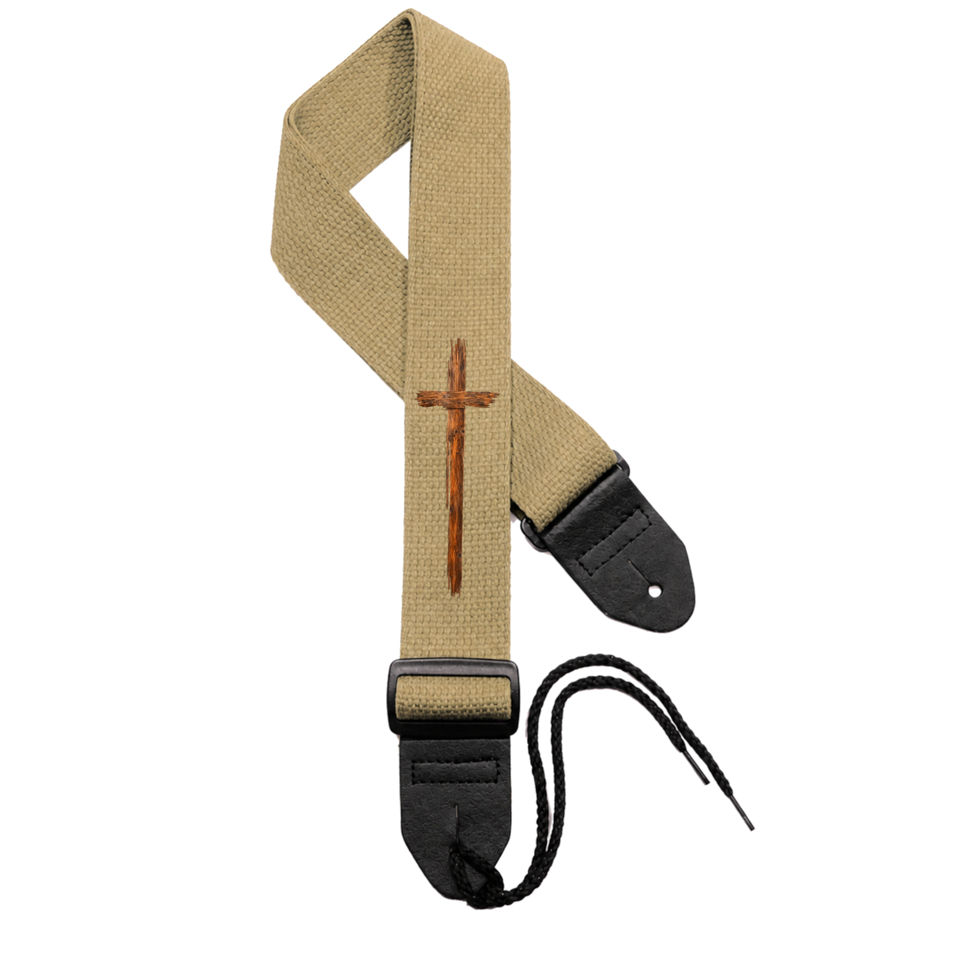 Tan Strap - Dark Timber Cross