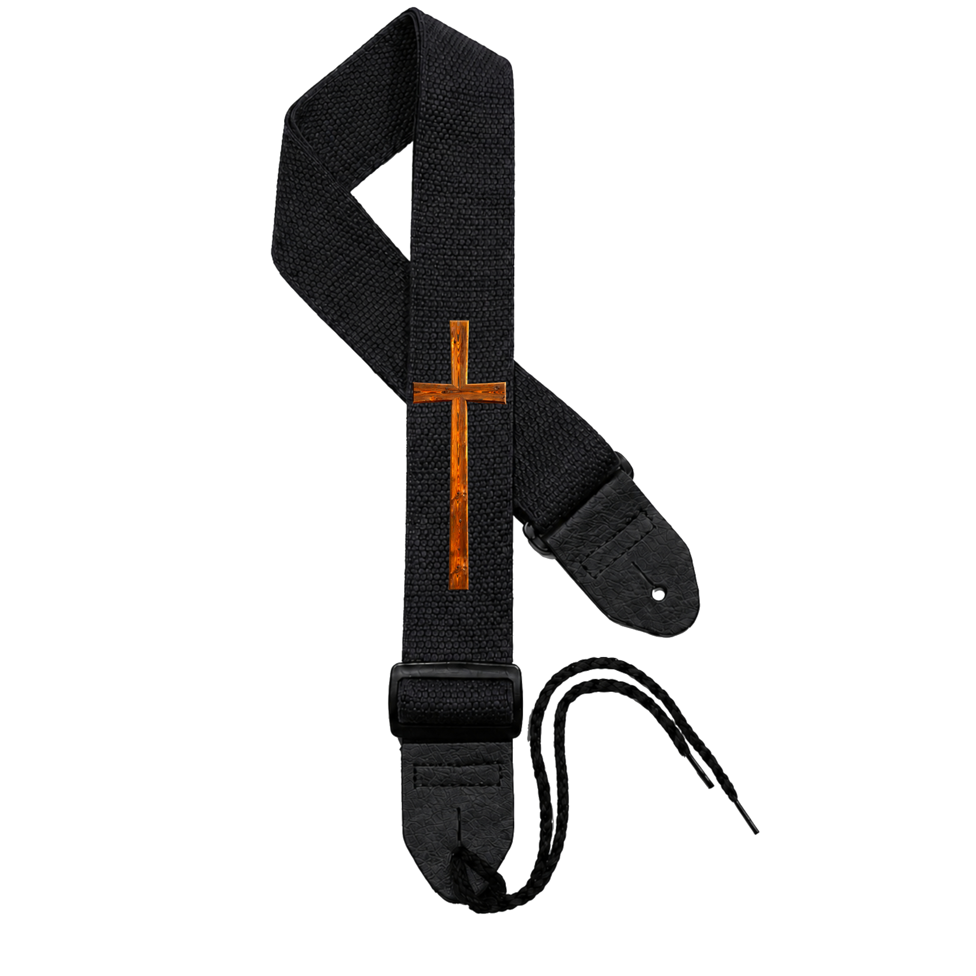 Black Strap - Red Wooden Cross