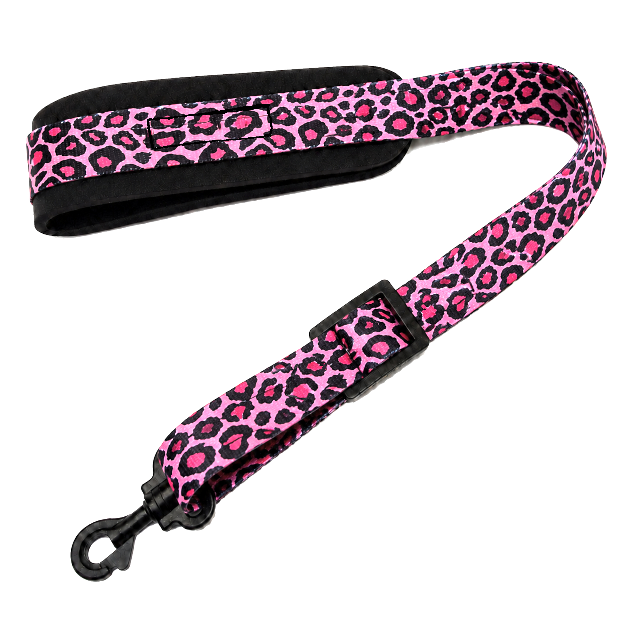 Pink Leopard SSXW saxophone neck strap