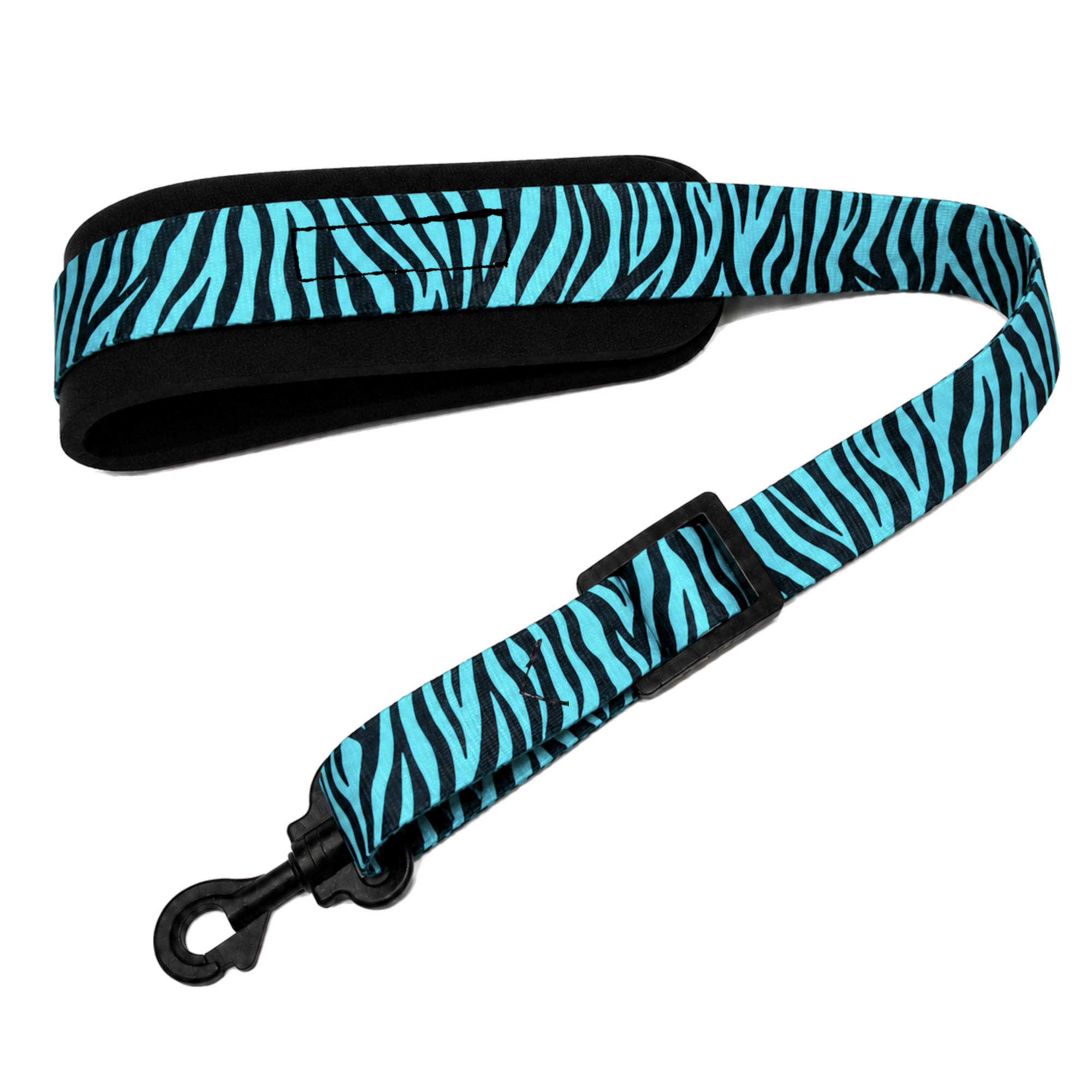 Turquoise Zebra SSXW saxophone neck strap