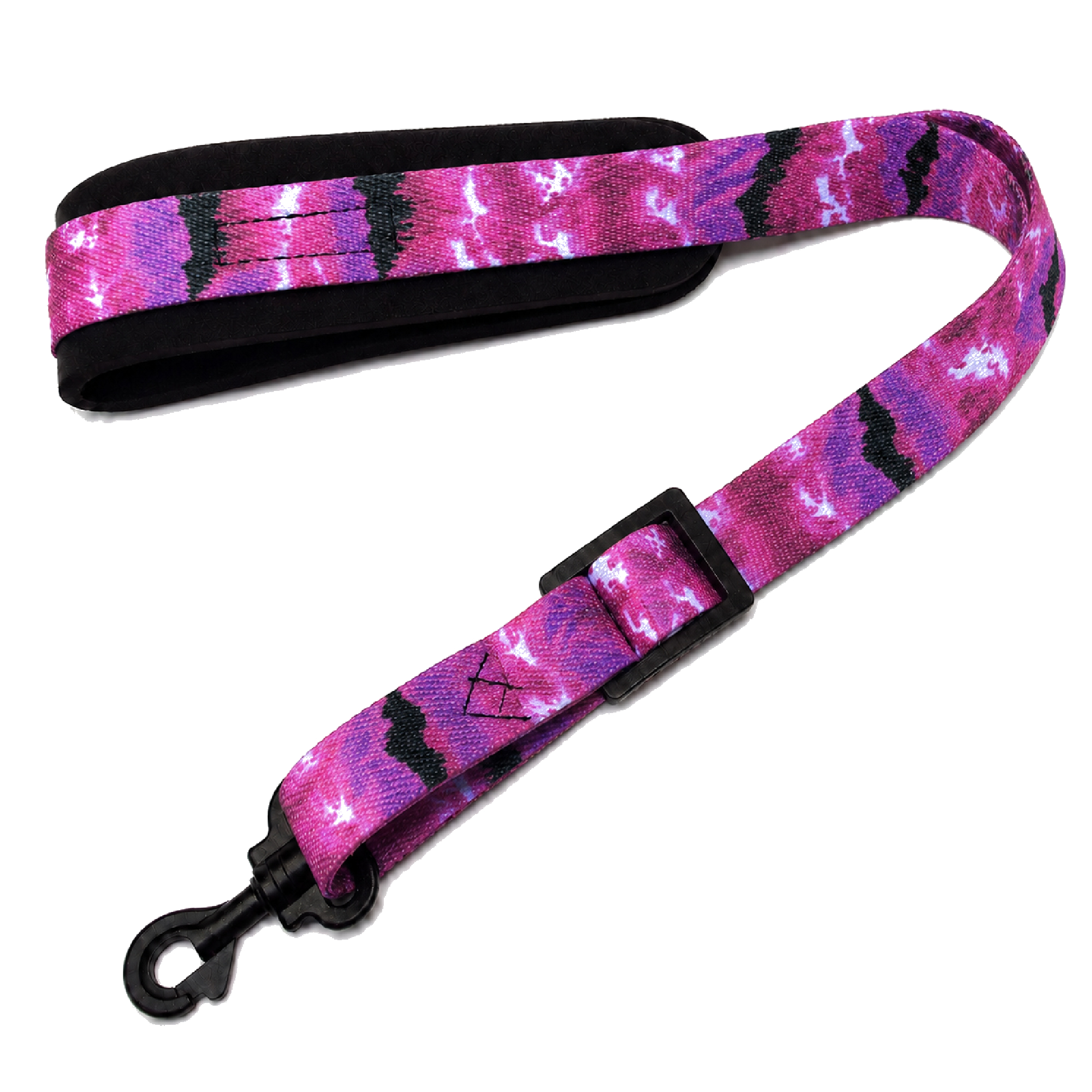 Purple Tie Dye SSXW saxophone neck strap