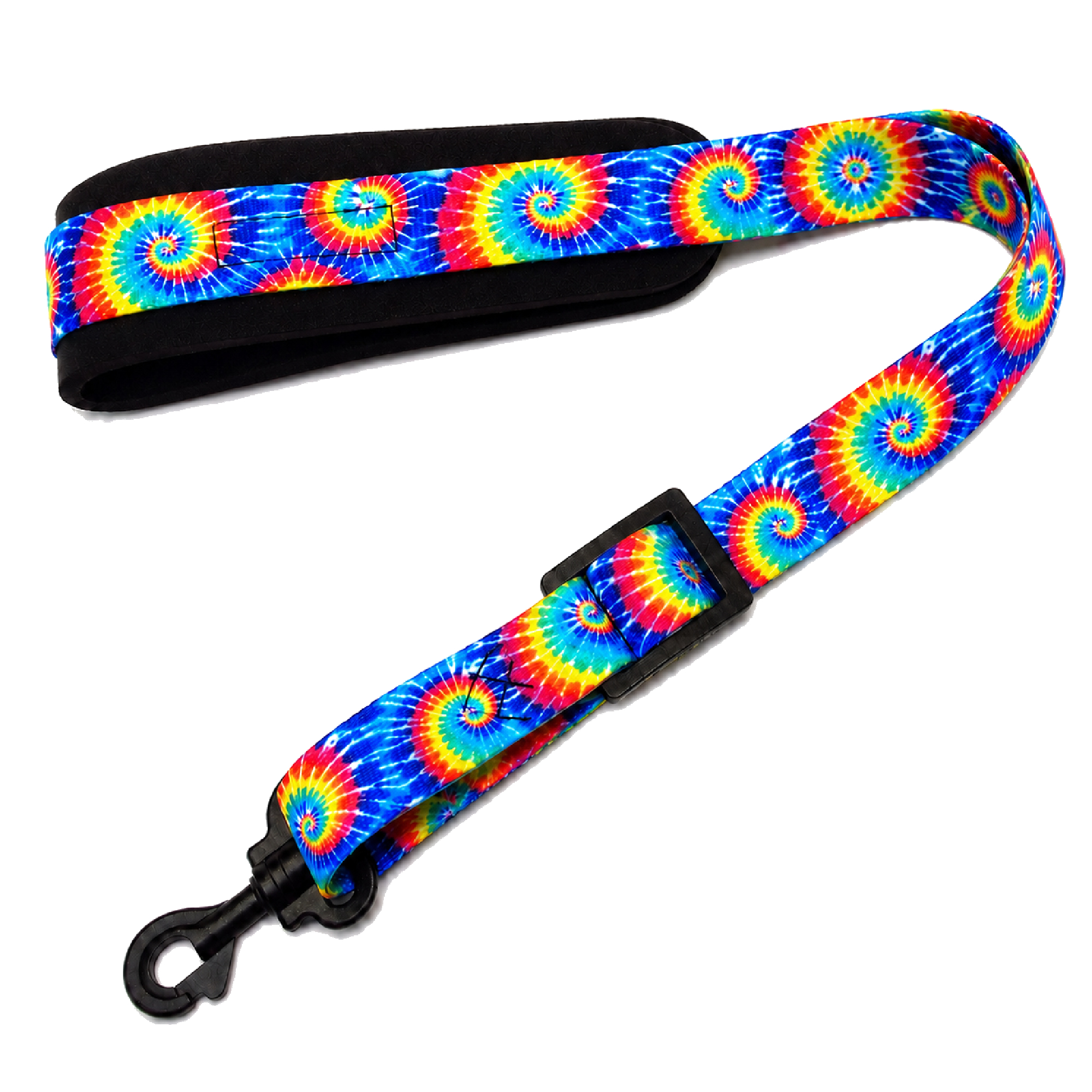 Tie Dye Swirls SSXW saxophone neck strap