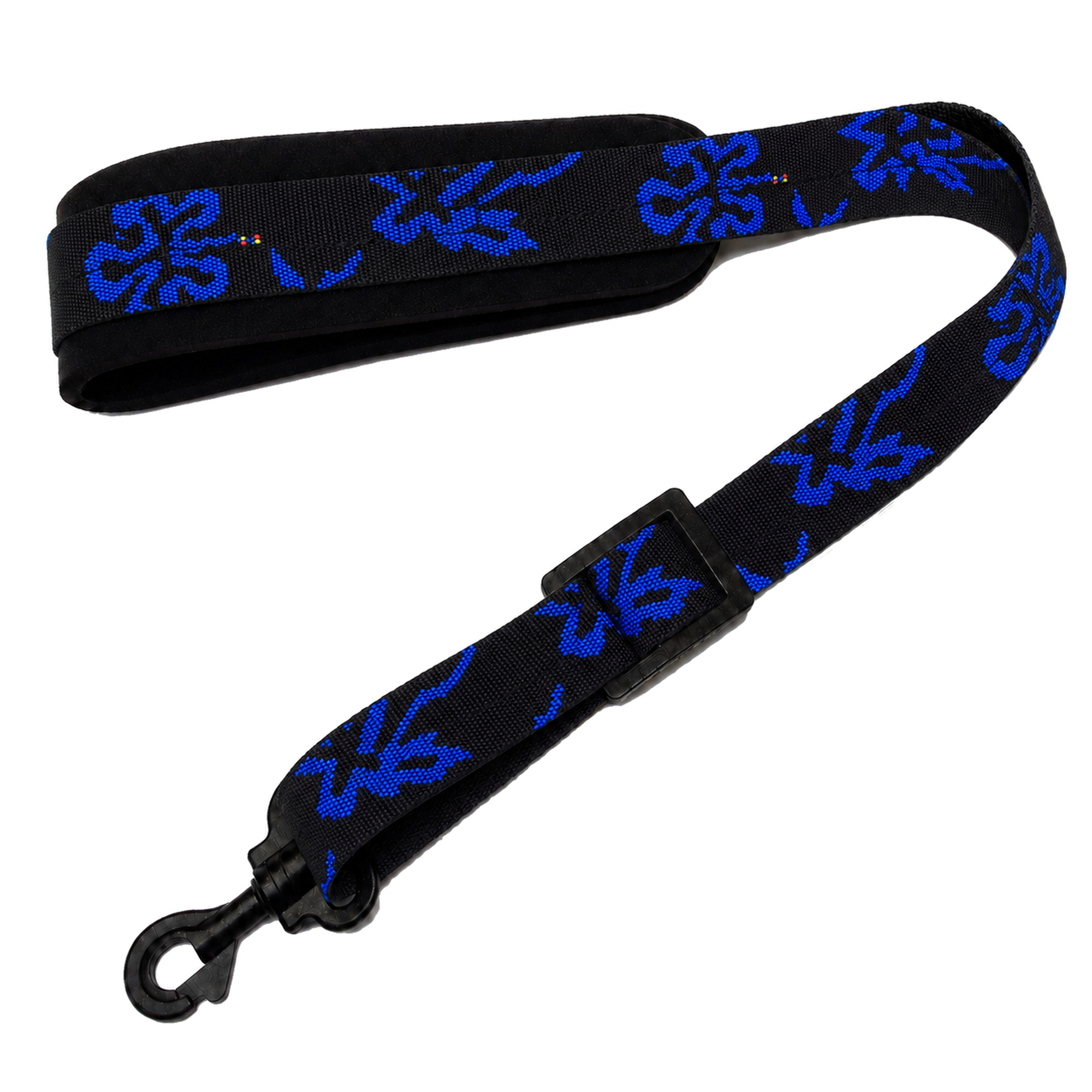 Hibiscus Blue SSXW saxophone neck strap