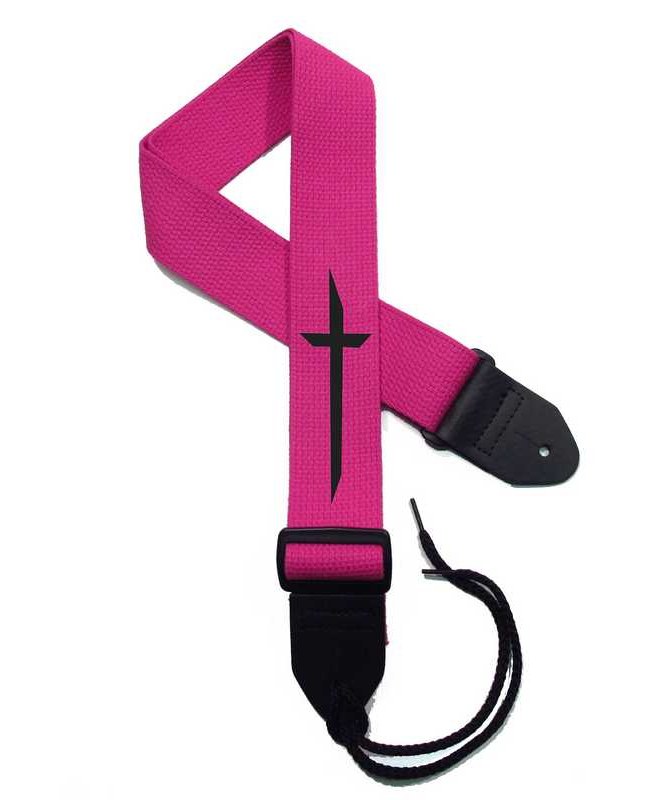 Fuchsia Strap / Black Cross