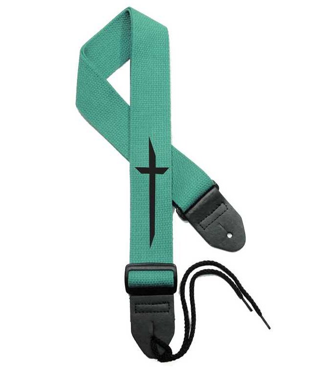 Kelly Green Strap / Black Cross
