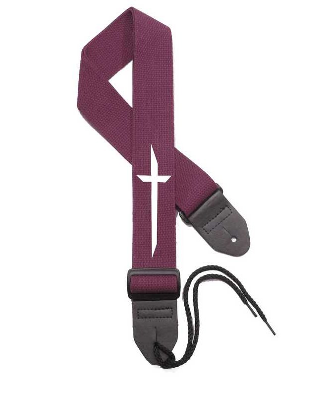 Maroon Strap / White Cross