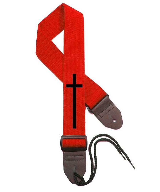 Red Strap / Black Cross