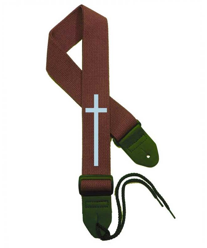 Chocolate Brown Strap / Blue Cross