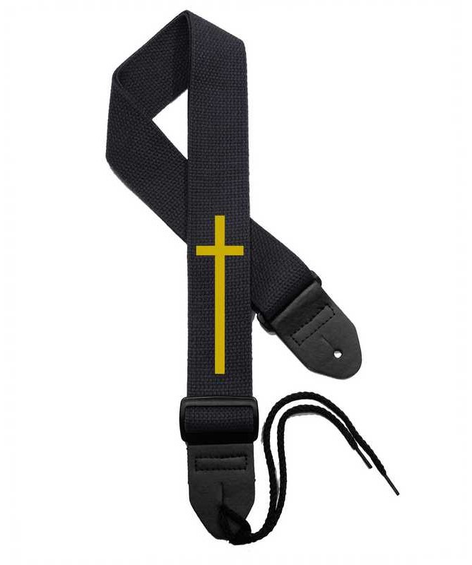 Black Strap / Gold Cross