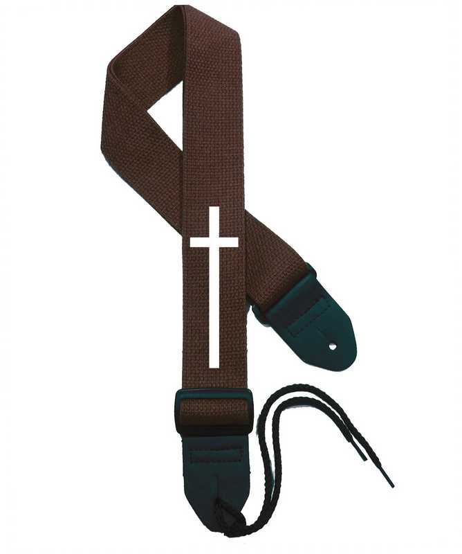 Brown Strap / White Cross