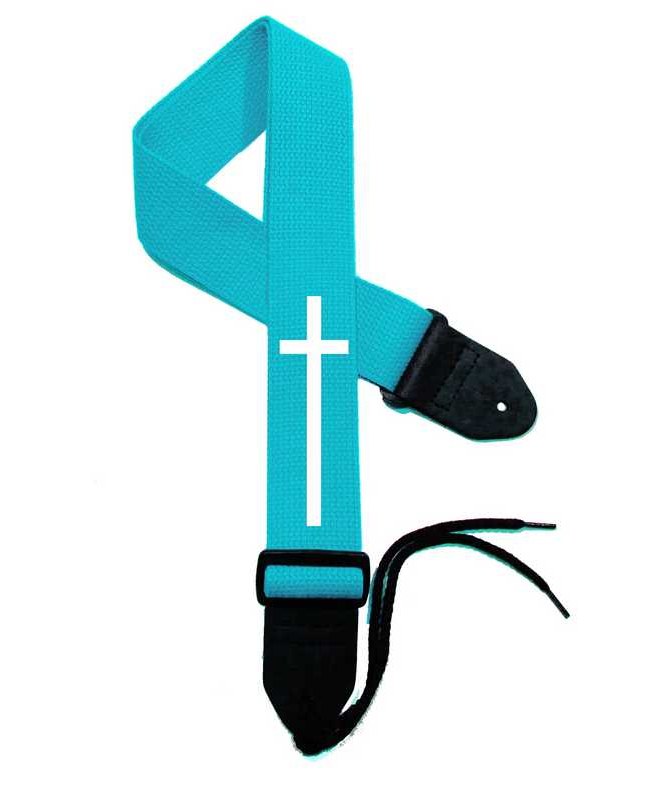 Turquoise Strap / White Cross
