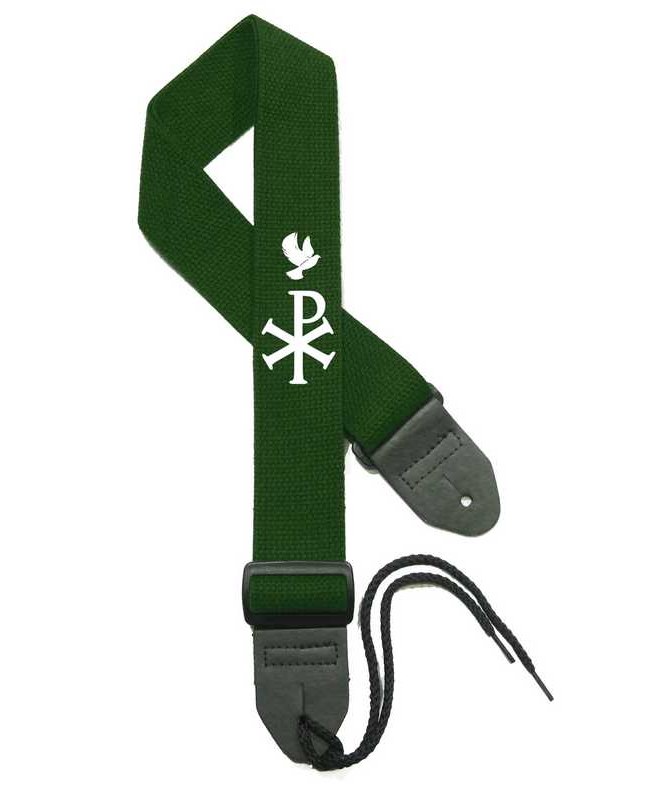 Forest Green Strap / White Cross