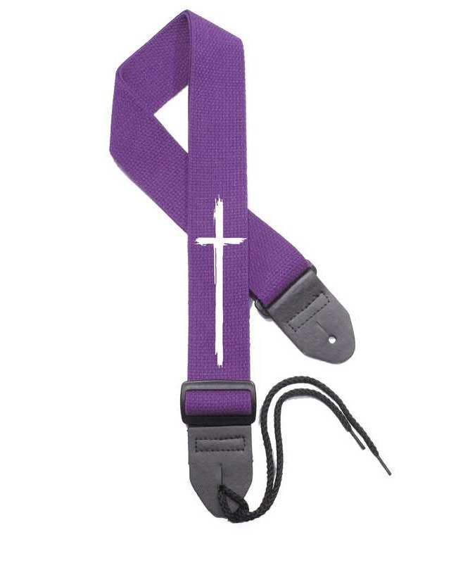 Purple Strap / White Cross