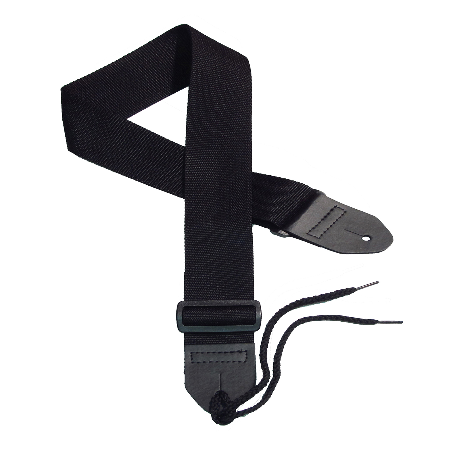 Black poly guitar strap