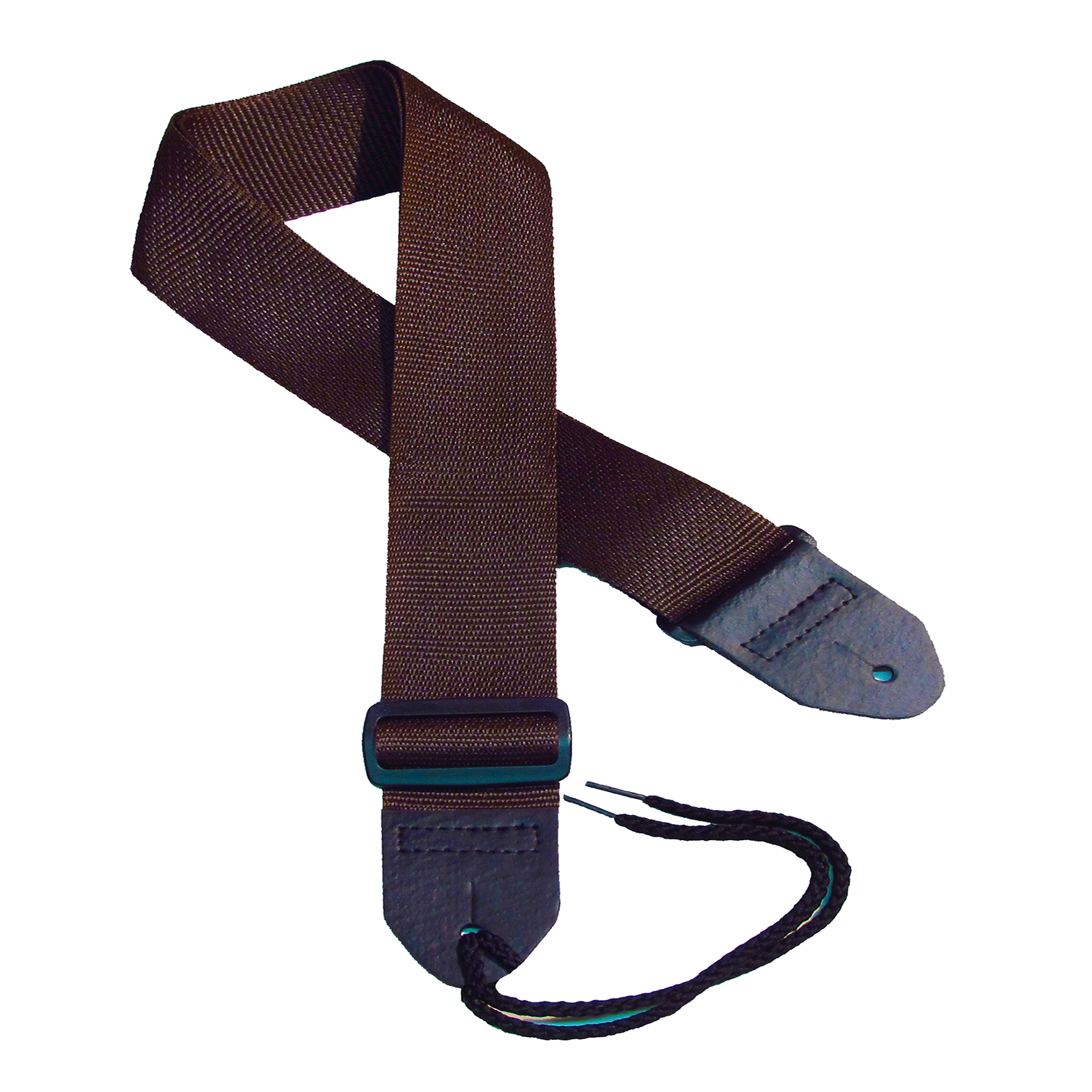 Brown poly guitar strap