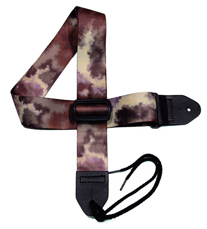 Brown 10  Tie-dye Guitar Strap