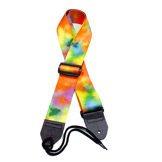 Orange Tie-dye Guitar Strap