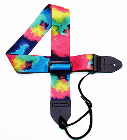 Fuchsia Tie-dye Guitar Strap