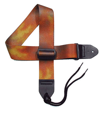 Brown Tie-dye Guitar Strap