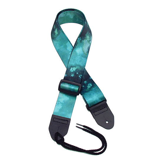 Seafpam Green Tie-dye Guitar Strap