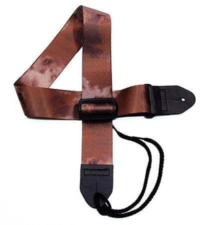 Brown 9 Tie-dye Guitar Strap