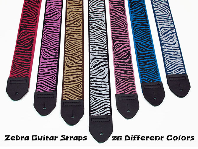 Animal Print Guitar Strap